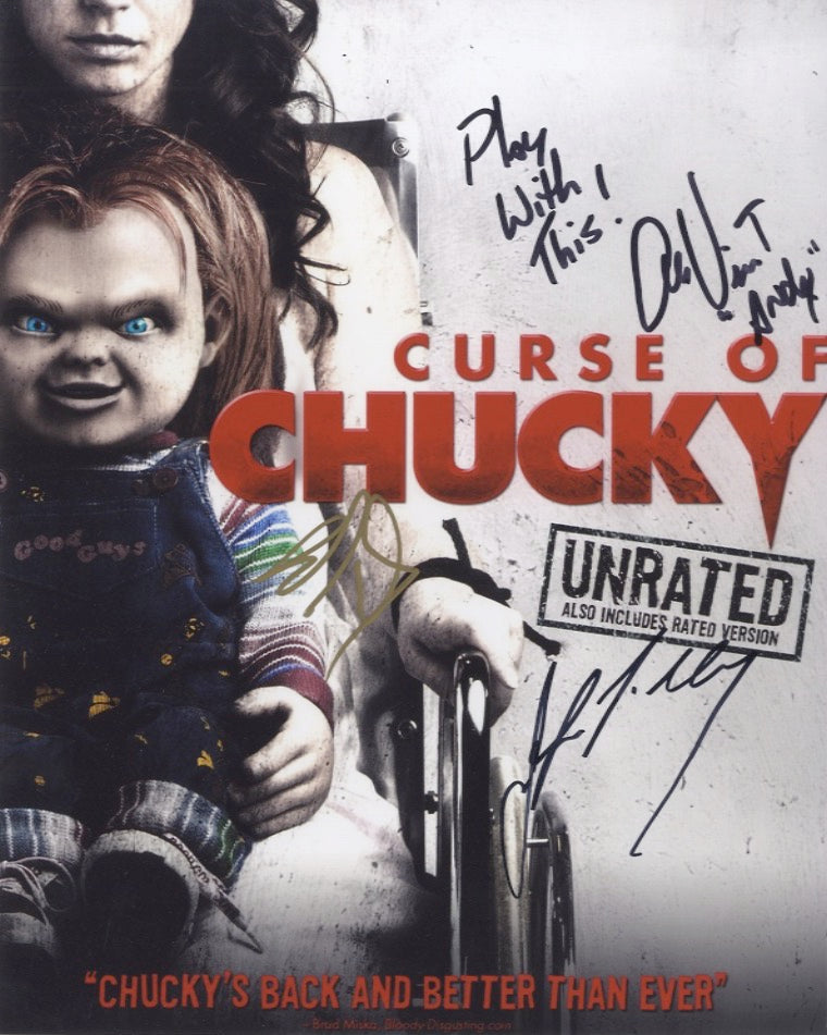 Alex Vincent &amp; Jennifer Tilly signed 8x10 photo