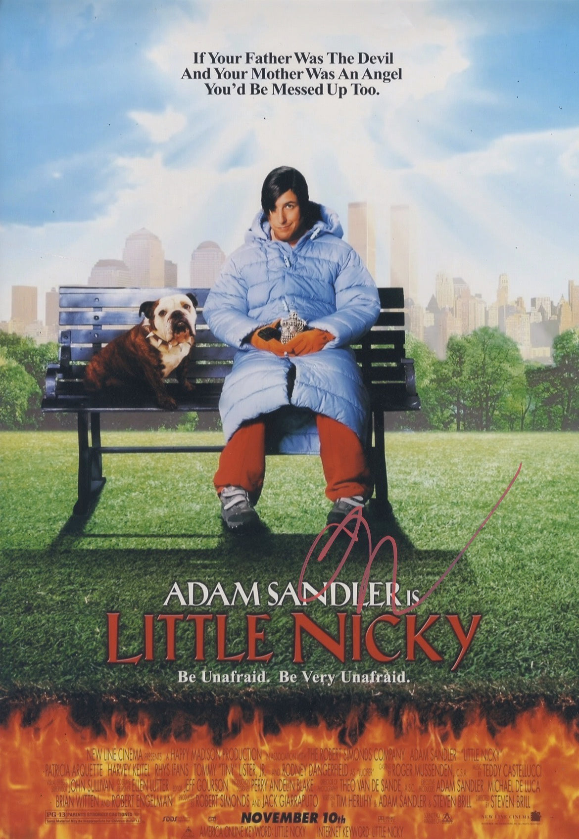 Adam Sandler 12x18 signed photo
