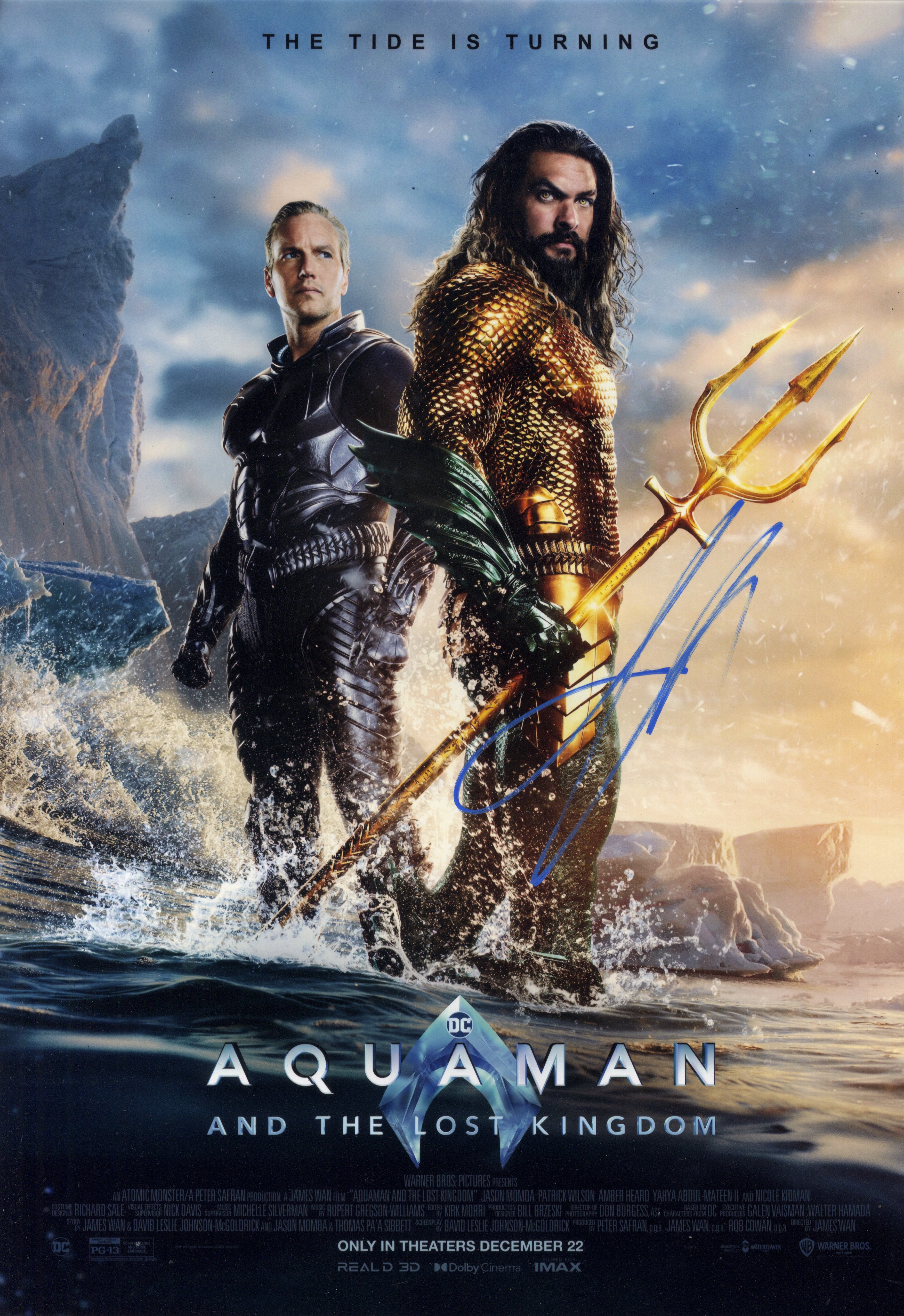 Jason Momoa 12X18 signed photo