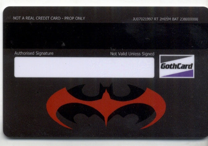 George Clooney Batman Forever Credit Card