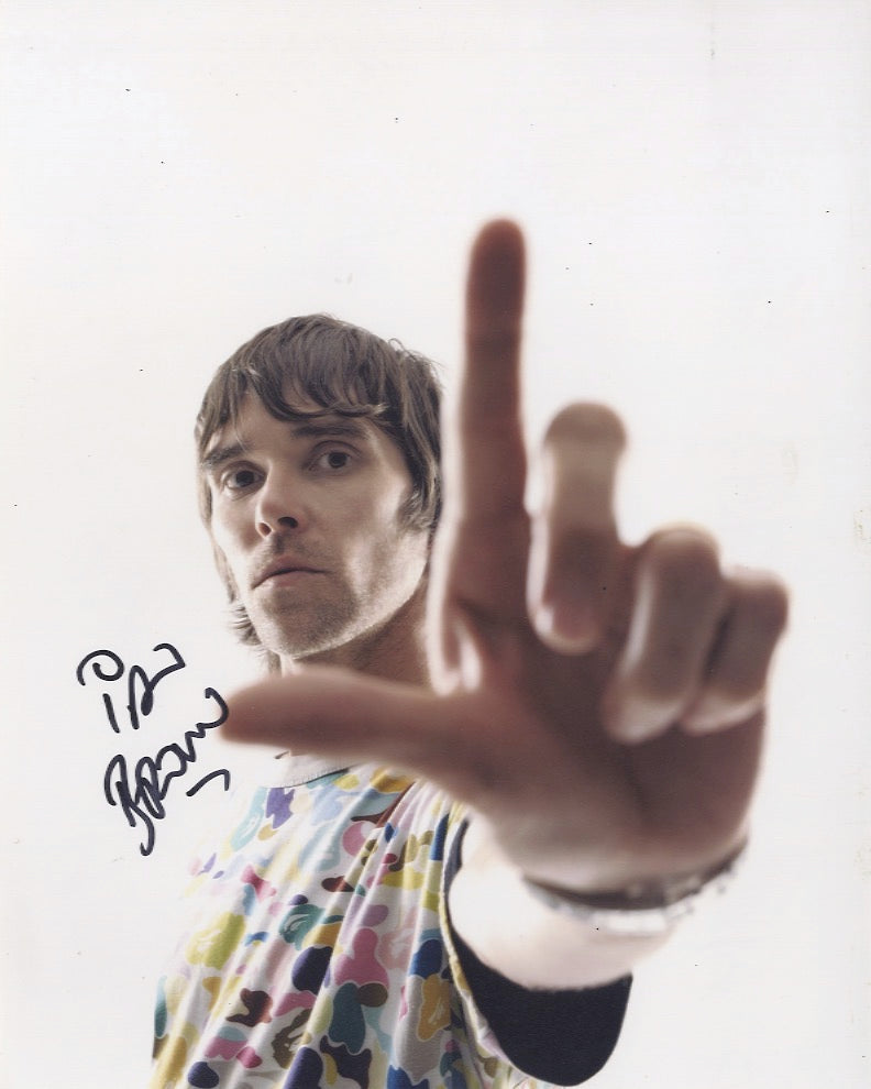 Ian Brown signed 8x10 photo A