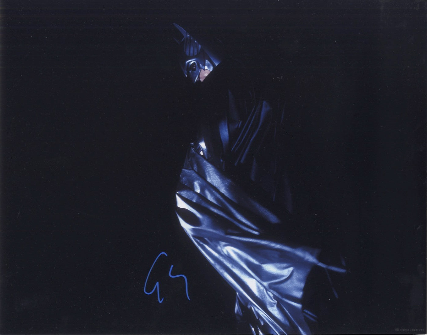 George Clooney Signed Batman 11x14 Photo A